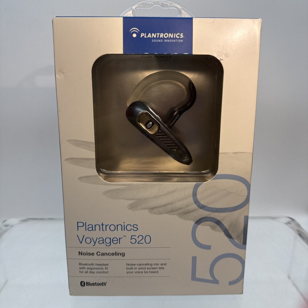 New PLANTRONICS Voyager 520 Wireless Noise Cancelling Bluetooth Headset Blue